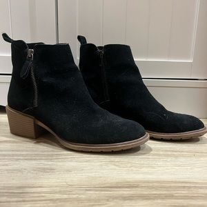 Black Suede Booties size 8.5